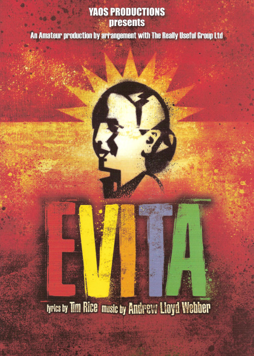 'Evita' programme Front Cover 'Evita' programme Front Cover